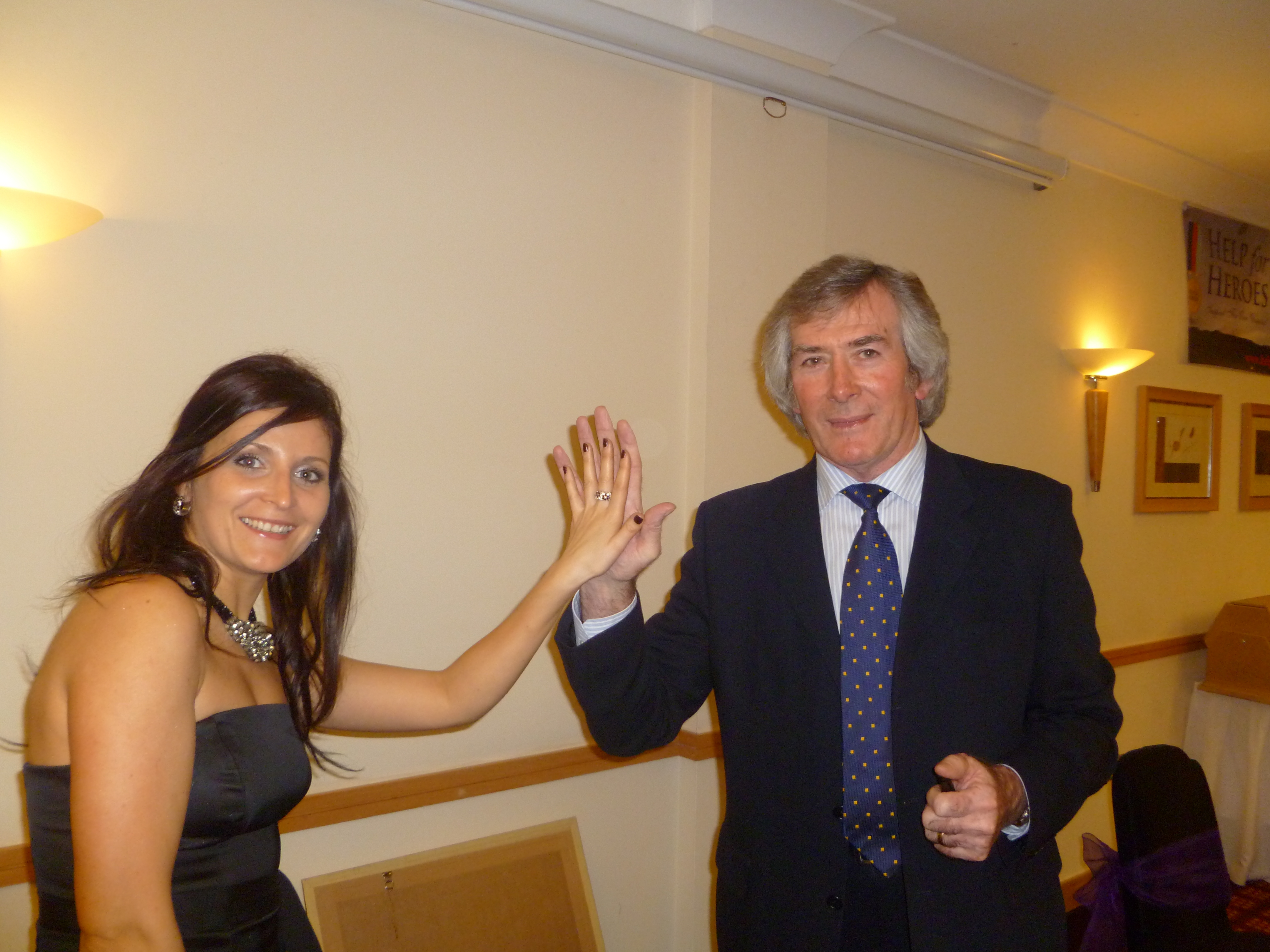 Rasa Dregva with Pat Jennings 2